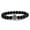 Bright Black, variant on 10pcs Natural Stone Bracelet Cat Paw Blue Pine Beaded Bangles Energy -Dark Blue-China