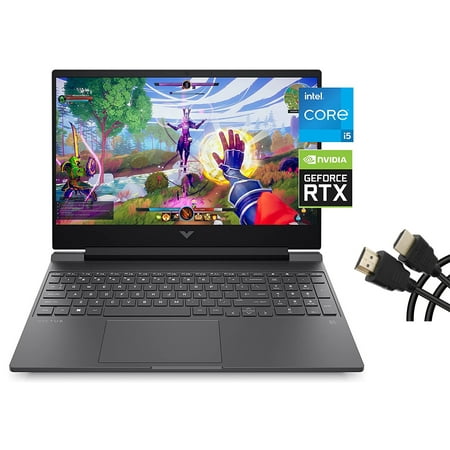 HP Victus 15 Gaming Laptop, NVIDIA GeForce RTX 3050, 12th Gen Intel Core i5-12500H, 8 GB RAM, 512 GB SSD, Full HD Display, Windows 11 Home, Backlit Keyboard, Enhanced Thermals + Mazepoly Accessory