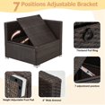 thumbnail image 4 of U-HOMY 7-Piece Patio Sectional Sofa Set with Cushions and Adjustable Backrest, Wicker Rattan Outdoor Furniture for Backyard, 4 of 8