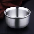 thumbnail image 6 of WEUVEB Microwave Safe Bowls Stainless Steel Bowl Silver 1PC Salad Mixing 304 Stainless Steel, 6 of 8