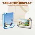 thumbnail image 5 of 2 Pack Floating Picture Frames, Display Picture 7x5" Acrylic Photo Frame for Tabletop Display for Home Office Art Anniversary Family, Rose Red, 5 of 6