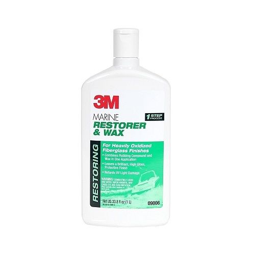 3M 09006 Marine Restorer and Wax (33.8Ounce)