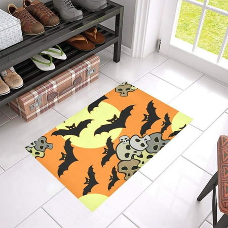 Mkhert Black Bat Doormat Indoor Outdoor Front Door Bathroom Mkhert Black Bat Doormat Indoor Outdoor Front Door Bathroom Mats 23 6x15