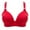 Red, variant on Fsqjgq Plus Size Bras for Women Middle Aged Elderly Comfort Underwear Large Bust Support No Underwire Push Up Bras Wireless Bralettes Underwear Purple Size 48