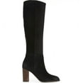 thumbnail image 2 of Sam Edelman Olly Black Squared Toe Block Heel Pull On Knee High Fashion Boots (Black, 6), 2 of 6