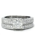 thumbnail image 5 of Pompeii 1 1/2ct Antique Diamond Ring Set 14K White Gold (G/H,I1), 5 of 5