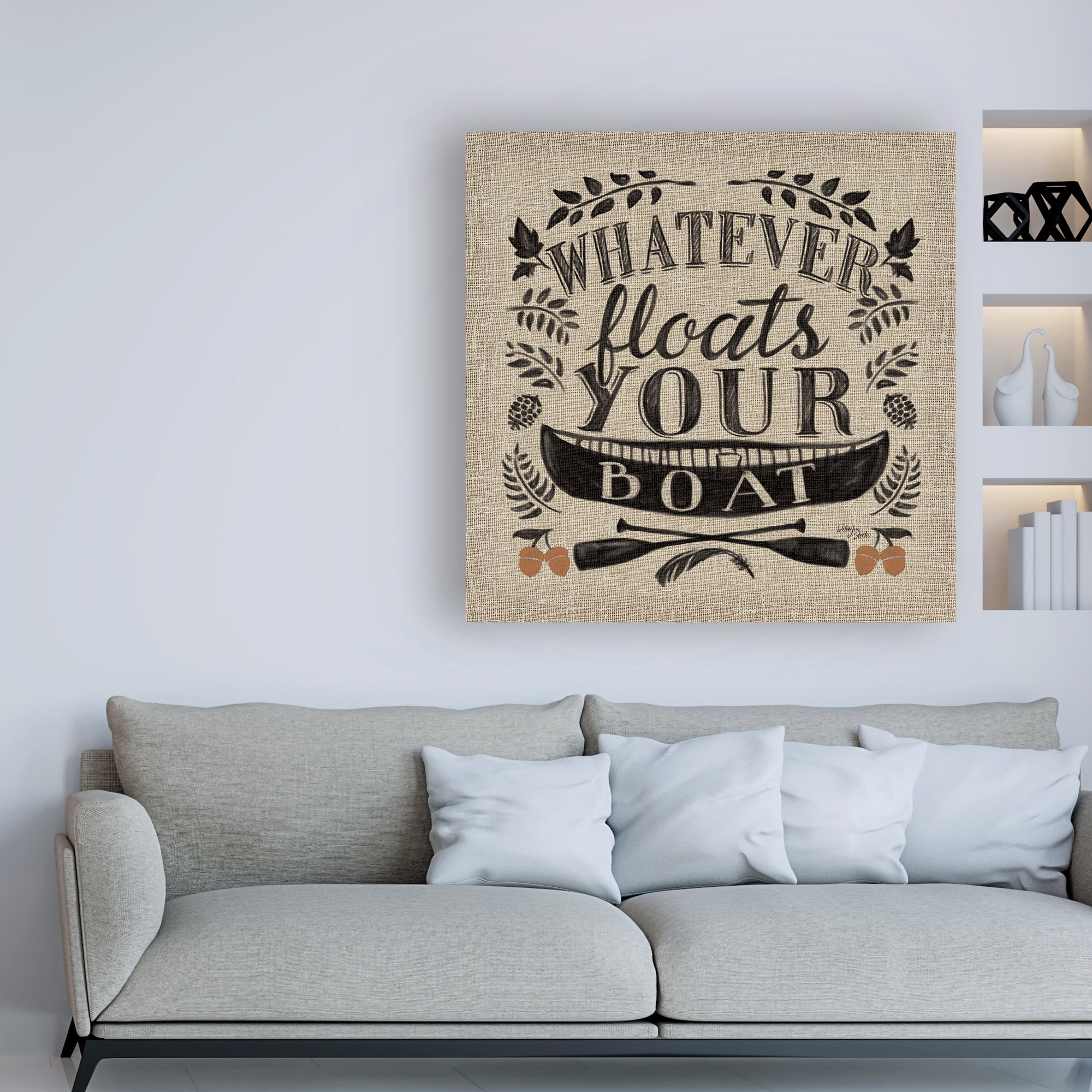 Trademark Fine Art 'Lake Life II Color' Canvas Art by Wellington Studio