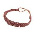 thumbnail image 4 of Unique Bargains Hand-woven Argyle Headbands for Women 1 Pc Rust Red, 4 of 5
