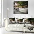 thumbnail image 3 of Designart Segade Waterfall Galicia Spain - Landscape Photo Throw Pillow - 16x16, 3 of 5