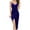Blue, variant on Babysbule Women Skirts Women's Solid Color Jumpsuit Short Skirt Off Shoulder Waist Sleeveless Dress