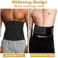 thumbnail image 2 of COMFREE Neoprene Sauna Waist Trainer Corset Sweat Belt for Men burn Calorie Body Shaper Compression Trimmer Workout Fitness Calorie Burner Back Support, 2 of 8