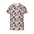 thumbnail image 6 of Honeii Retro Red Black Roses Print Youth Short Sleeve T-Shirt,Boys Athletic Shirt,Quick Dry Short Sleeve Performance Moisture Wicking T Shirt, 6 of 6