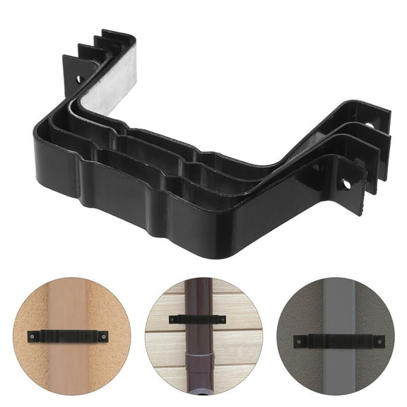 ULTNICE 4Pcs Gutter Downspouts Strap Aluminum Alloy For Holding Downspouts in Place 7.0x2.4x6.9in