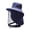 Blue, variant on Outdoor Mesh Sun Protection Hat with Wide Brim for Fishing Hiking Gardening