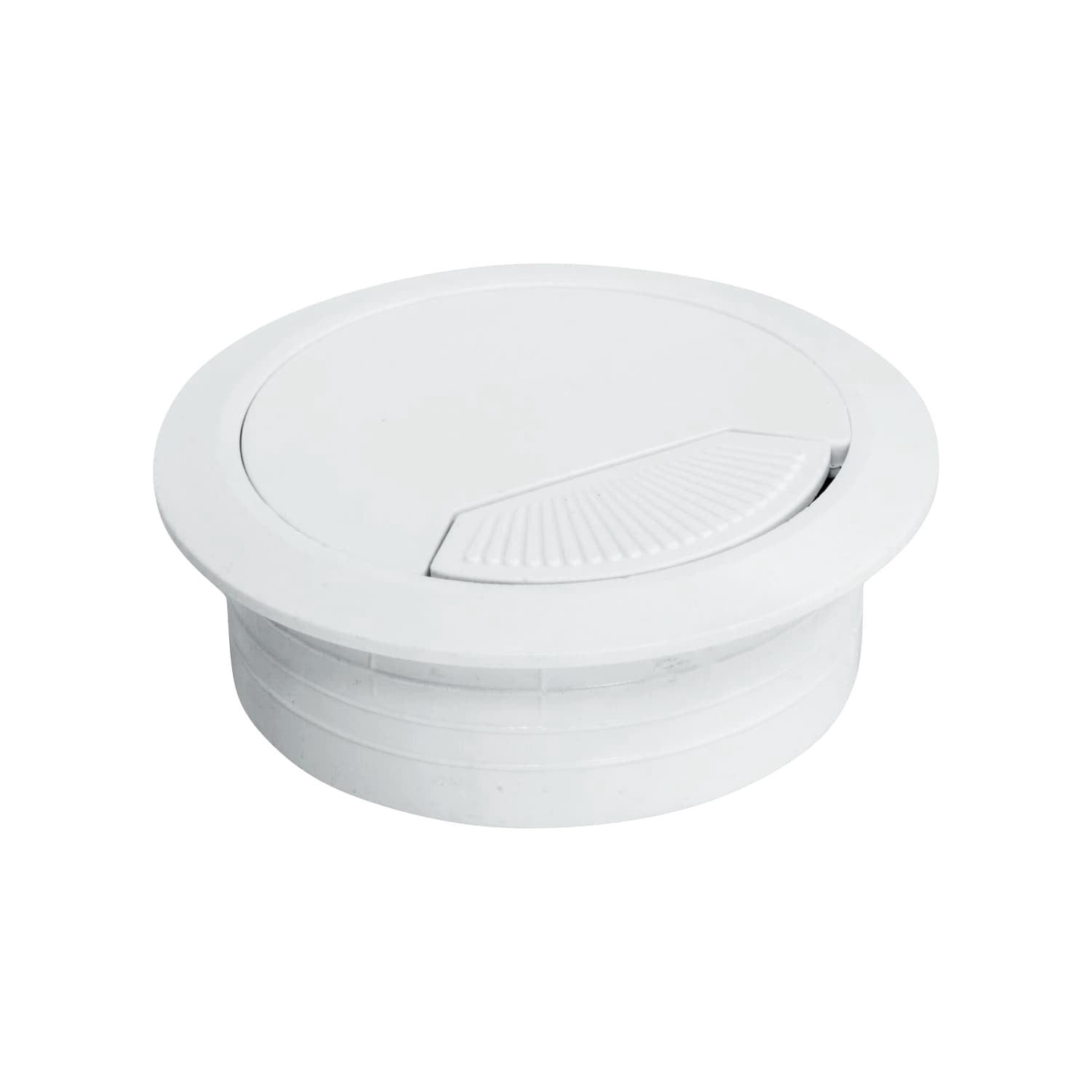 Rok Hardware 10 Pack Round Grommet, 2-3/8" (60mm) Diameter, Made of ABS, White