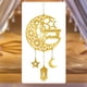 thumbnail image 1 of Colgante decorativo de Ramadán, signo hueco de la luna y la estrella del Islam Mubarak, adorno de pared para decoración de pared. Estilo A, 1 of 8