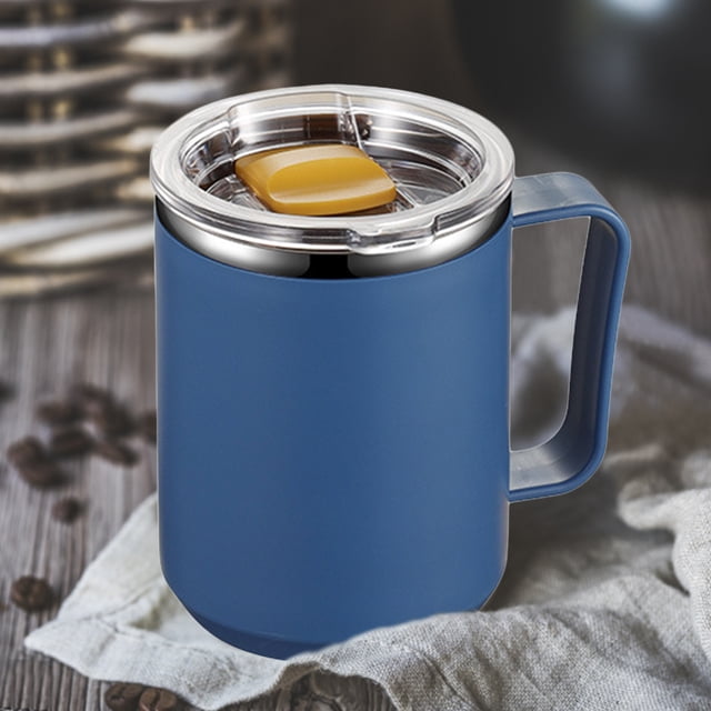 Tazas De Café Con Leche Taza de café capuchino taza de té creativa aislada para regalo de amigos (azul oscuro) Wdftyju Libre de BPA