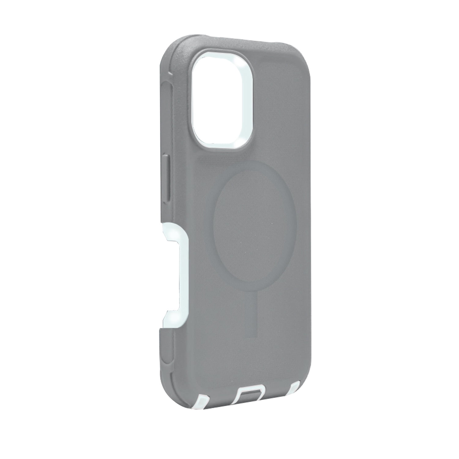 Duual Pro Armor Case with MagSafe Compatibility for iPhone 17 Pro - Gray & White