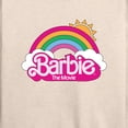 thumbnail image 3 of Barbie the Movie - Barbie Logo Rainbow - Women's Lightweight French Terry Long Sleeve Shirt, 3 of 5