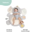 thumbnail image 3 of The Peanutshell Tummy Time Baby Play Mat & Lovey Security Blanket Set for Babies, Safari Elephant, 3 of 7