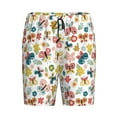thumbnail image 4 of Wukai Butterfly Flowers Men’s Short Pajama Pants With Pockets Soft Sleep Pj Shorts for Men-3X-Large, 4 of 6