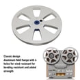 thumbnail image 3 of Aluminum Alloy, 7 Inch Empty Tape Reel with 6 Hole Hub for ,  Studer Opening Machine Parts Sound Tape Disc for Replacing Damaged Tape Machine Reels, 3 of 7