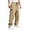 Khaki-N1, variant on Mens Cargo Pants Water Resistant Stretch Waistband Cargo Pants Military Construction Hiking Pants with Pockets Big and Tall Cargo Pants Trousers,Brown 3XL