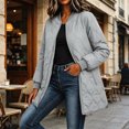 thumbnail image 2 of Women's Quilted Jacket Lightweight Zipper Fall Winter Coats Thermal Padded Puffer Jacket Loose Casual Outerwear with Pockets, 2 of 9