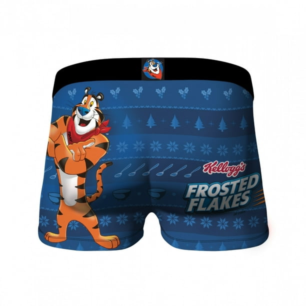 Cereals 814627-medium 32-34 Frosted the Flakes Tony the Tiger Holiday Mens  Underwear Boxer Briefs, Medium 32-34 