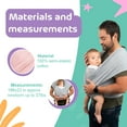 thumbnail image 2 of Ergonomic Baby Carrier for Newborn to Toddler, Cotton Adjustable Slings. Green, Amamantas., 2 of 8