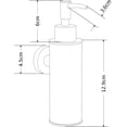 thumbnail image 5 of ABPETE Soap Dispenser Stainless Steel 304 Gold Wall Mount Liquid and Soap Dispenser Round for Kitchen and Bathroom, 5 of 8