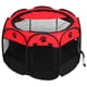 thumbnail image 1 of Jaula plegable portátil para mascotas, gatos y perros, tienda de juegos y ejercicio con cubierta de malla, para uso en interiores y exteriores, color rojo, 1 of 14