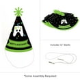 thumbnail image 5 of Big Dot of Happiness Video Game - Cone Happy Birthday Party Hats for Kids and Adults - Set of 8 (Standard Size), 5 of 7