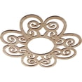 thumbnail image 2 of Ekena Millwork 22"OD x 7 1/2"ID x 3/8"T Cohen Wood Fretwork Pierced Ceiling Medallion, Red Oak, 2 of 3