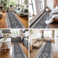 thumbnail image 5 of YOUFORTONG 3x10 Hallway Washable Runner Rug,Vintage Soft Non-Slip Farmhouse Rug, Indoor Carpet for Kitchen Entryway Bathroom Living Room Bedroom,Black, 5 of 7