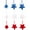 B, variant on Zmeidao 9Pcs 4th of July Patriotic Hanging Star Ornament, Red White and Blue Stars Ornament Independence Day Tree Decorations for Memorial Veteran Day Party Decor