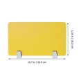 thumbnail image 4 of OULII 1Pack Desktop Privacy Panel Acrylic Yellow Reduce Disturbance for Office Setting, 4 of 6