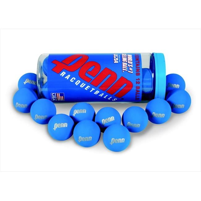 Penn 029860 Balls Racquetball Penn Ultra Blue, Pack 12