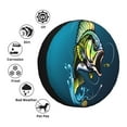 thumbnail image 4 of Daiia Largemouth Bass Fish Pattern Tire Covers , Travel Trailer Camper Truck SUV Motorhome Waterproof Wheel Cover, Sun Rain Snow Protector-14 inch, 4 of 6
