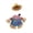 Thanksgiving-E, variant on Casual Streetwear Hoodie Porch Goose Outfit For 19 23 Inch Goose Statues With Headphones And Necklace For Yard And Front Porch Decor