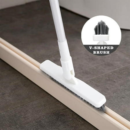 

Basstop 33.46 -53.54 Long Handle Brush Retractable Long Handle Tile Floor Crevice Brush Cleaning with V-Shaped Bristles