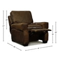 thumbnail image 4 of GTR Leather Cordova 100% Top Grain  Mid-century Manual Recliner, 4 of 4