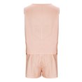thumbnail image 6 of DDAPJ pyju Women's Striped 2 Piece Outfits Sleeveless Tank Tops and Drawstring Shorts Matching Lounge Set with Pockets Ofertas de hoy Orange L, 6 of 8