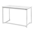 thumbnail image 3 of Masters Modern Office Desk In Mirrored Chrome With Clear Glass Top, 3 of 7
