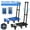Blue, variant on FTCBJJA Folding Hand Truck, Heavy Duty Fold Hand Trucks with 6 Wheels and Pull Handle & 1 Elastic Ropes Blue 23.2 x 12.2”