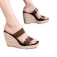 thumbnail image 3 of WILLBEST Sandalias De Playa Para Mujer, Chanclas Transparentes De Verano, Zapatos Tejidos De Paja, Tacones Altos De Gran Tamaño, Zapatillas Informales De Pescador, Moda Para Mujer, 3 of 9