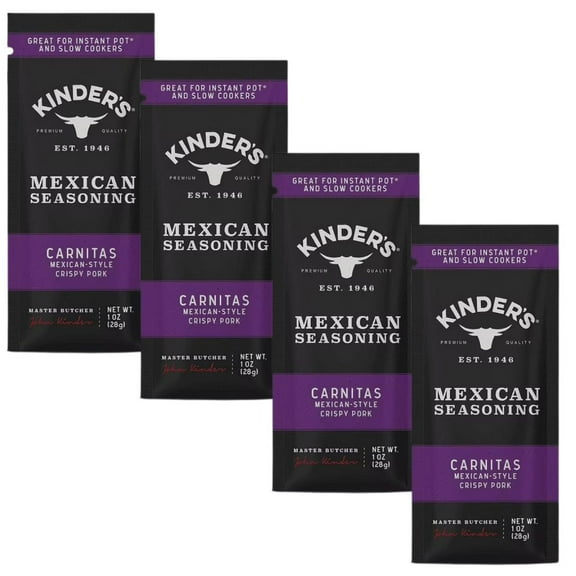 Kinder's Mexican Seasoning Carnitas 1 oz (Pack of 4)
