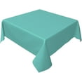thumbnail image 2 of Square Table Cloth, Solid Teal Blue Tablecloth Washable Dinng Table Covers Decorative for Kitchen & Table Linens 60" x 60", 2 of 8