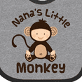 thumbnail image 4 of Inktastic Nana's Little Monkey Boys or Girls Baby Bib, 4 of 4