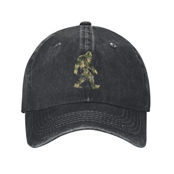 Camouflage Bigfoot Cowboy Hat Baseball Hat Trucker Hat For Men Women Retro Denim Hats Baseball Cap Dad Hat